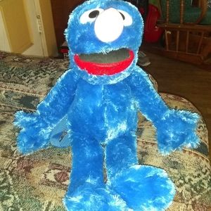Plush Sesame Street Bule Grover Backpack